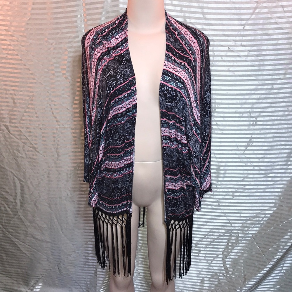 Charlotte Russe Oversized Boho Batwing Cardigan